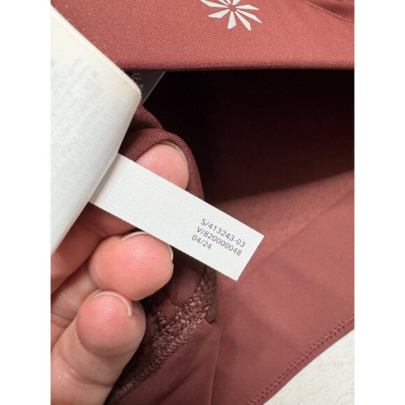 NWT Athleta Flex Spacer Sports Bra D-DD Maroon-sz Medium - Picture 4 of 5